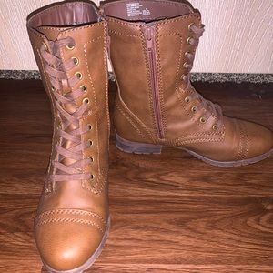 Time and Tru Vegan Leather Combat Boots